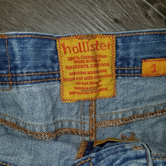 Hollister Distressed Denim Mini Skirt - Picture 3 of 3